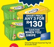 Flora Fat Spread Assorted Tub(Excludes Gold)-For Any 3 x 1kg