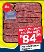 PnP Bulk Grabouw Boerewors-Per kg