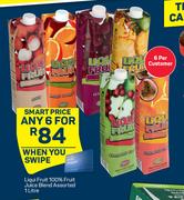 Liqui Fruit 100% Fruit Juice Blend Assorted-For Any 6 x 1Ltr