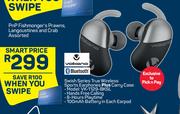 Volkano Swish Series True Wireless Sports Earphone + Carry Case VK-1129-BKSL