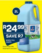Clover Fresh Milk Assorted-2L Each