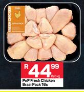 PnP Fresh Chicken Braai Pack-16s Per Kg