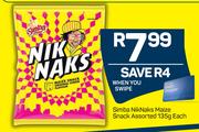 Simba NikNaks Maize Snack Assorted-135g Each