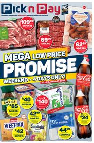 Pick n Pay KwaZulu-Natal : Mega Low Price Weekend (20 January - 23 January 2022)