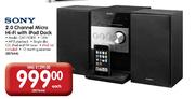 Sony 2.0 Channel Micro Hi-Fi with iPod Dock