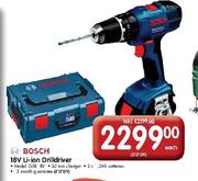 Bosch 18V Li-ion Drilldriver