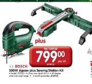 Bosch 500W Jigsaw Plus Sawing Station Kit-per set