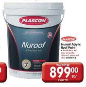Plascon Nuroof Acrylic Roof Paint-20l