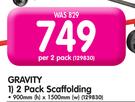 Gravity 2 Pack Scaffolding(900x1500mm)-Per 2 Pack