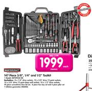 Mastercraft 147 Piece 3/8", 1/4" And 1/2" Toolkit MFT09020 RK