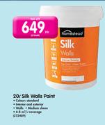 Homestead 20ltr Silk Walls Paint