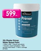 Homestead 20ltr Plaster Primer Water Based Paint