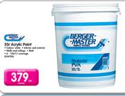 Berger Master Acrylic Paint-20Ltr
