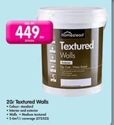 Homestead 20ltr Textured Walls