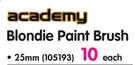 Academy Blondie Paint Brush-25mm Each