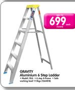 Gravity Aluminium 6 Step Ladder-ISL6 Each