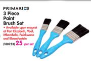 Primaries 3 Piece Paint Brush Set-Per Set