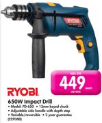 Ryobi 650W Impact Drill PD-650