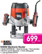 Black & Decker 1200W Electronic Router KW900E-QS