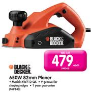 Black & Decker 650W 82mm Planer KW712-QS