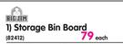 Big Jim Storage Bin Board-Each