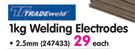 Tradeweld 1kg Welding Electrodes 2.5mm-Each