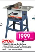 Ryobi 1500W 254mm Table Saw HBT255L