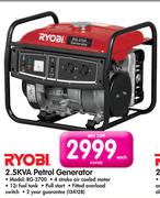 Ryobi 2.5KVA Petrol Generator RG-2700