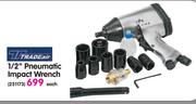 Tradeair 1/2" Pneumatic Impact Wrench-Each