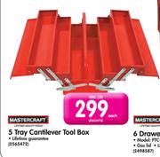 Mastercraft 5 Tray Cantilever Tool Box
