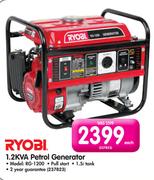 Ryobi 1.2KVA Petrol Generator RG-1200