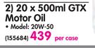 Castrol 20x500ml GTX Motor Oil-20W-50 