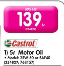 Castrol 5ltr Motor Oil-25W-50 Or SAE40 