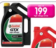Castrol 5ltr GTX High Mileage Oil-20W-50 Each