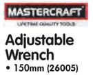 Mastercraft 150mm Adjustable Wrench