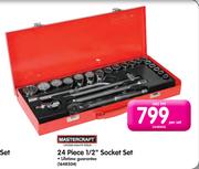 Mastercraft 24-Piece 1/2" Socket Set