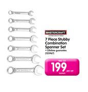 Mastercraft 7-Piece Stubby Combination Spanner Set