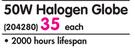 Philips 50W Halogen Globe