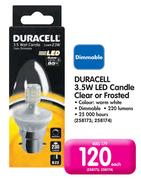 Duracell 3.5W LED Candle Clear Or Frosted