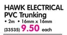 Hawk 2m Electrical PVC Trunking-16mmx16mm