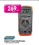 Major Tech Digital Pocket Multimeter Each
