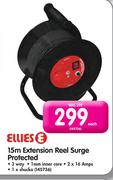 Ellies 15m Extension Reel Surge Protected Each