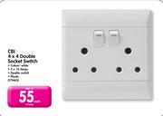CBI 4x4 Double Socket Switch Each