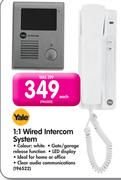 Yale 1:1 Wired Intercom System-Each