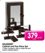 Wildberry Cabinet And Five Piece Set