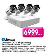 Swann Compact CCTV Kit (Installed) SWDVK-41504WF