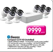 Swann Compact CCTV Kit (Installed) SWDVK-81508WF