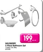 Wildberry 5 Piece Bathroom Set