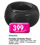 Philips Portable CD/Radio Player-AZ100B Each