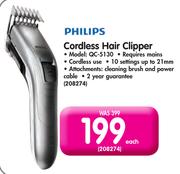 Philips Cordless Hair Clipper QC-5130